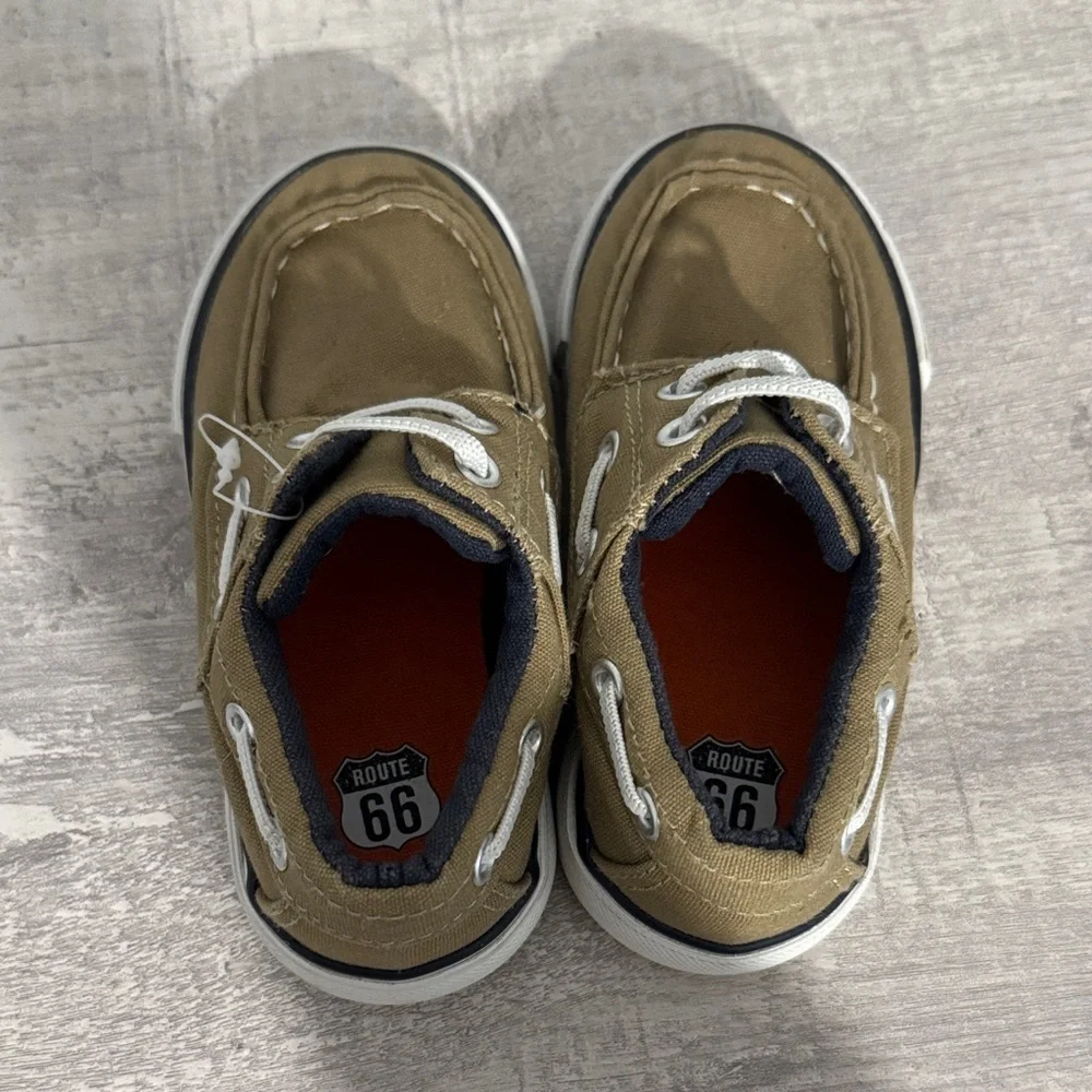 Toddler Tan Boat Shoes